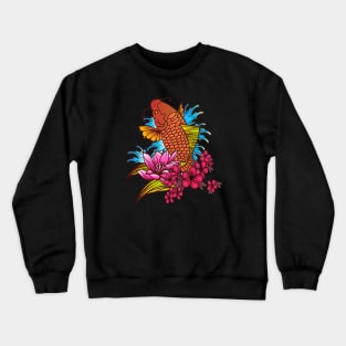 Cute Koi Animals Japanese Crewneck Sweatshirt